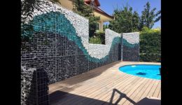 Dekoratif Gabion Sepet Duvar ve Çit